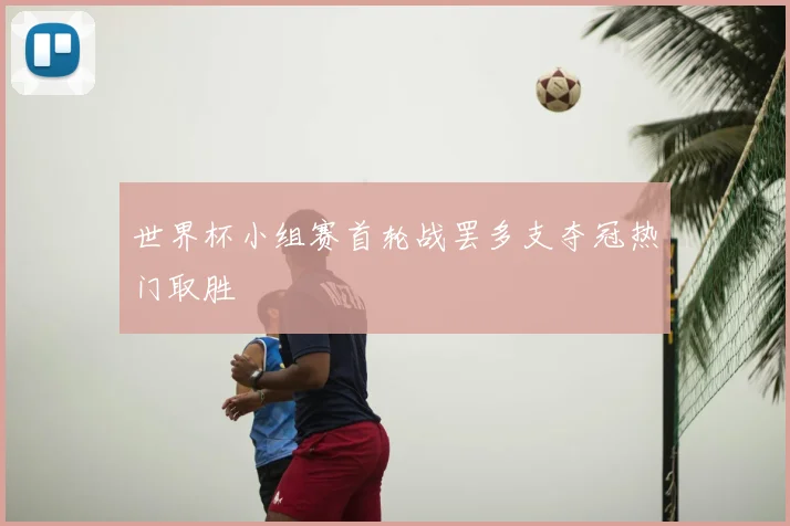 世界杯小组赛首轮战罢多支夺冠热门取胜